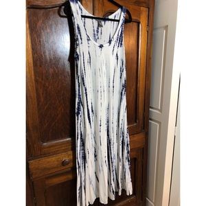 maxi tie-dye dress